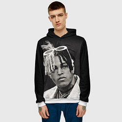 Толстовка-худи мужская XXXTentacion, цвет: 3D-белый — фото 2