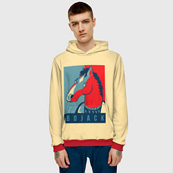 Толстовка-худи мужская BoJack Obey, цвет: 3D-красный — фото 2