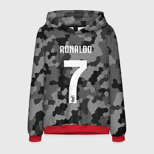 Мужская толстовка Ronaldo 7: Camo Sport / 3D-Красный – фото 1