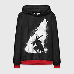 Толстовка-худи мужская Dark Souls: Howling Wolf, цвет: 3D-красный