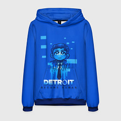 Толстовка-худи мужская Detroit: Become Human, цвет: 3D-синий