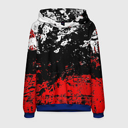 Толстовка-худи мужская Брызги красок, цвет: 3D-синий