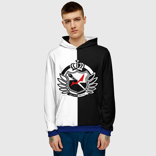 Мужская толстовка MONOKUMA SCHOOL / 3D-Синий – фото 3