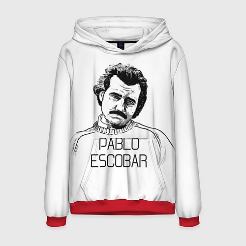 Мужская толстовка Pablo Escobar / 3D-Красный – фото 1