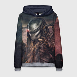 Толстовка-худи мужская Merciless Predator, цвет: 3D-меланж