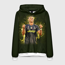 Толстовка-худи мужская Ronaldo: Juve Sport, цвет: 3D-белый