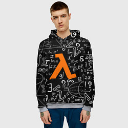 Толстовка-худи мужская HL: Lambda, цвет: 3D-меланж — фото 2