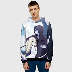 Толстовка-худи мужская Ангел кровопролития, цвет: 3D-черный — фото 2