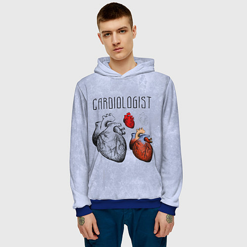 Мужская толстовка Cardiologist / 3D-Синий – фото 3