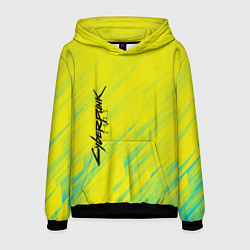 Толстовка-худи мужская Cyberpunk 2077: Yellow, цвет: 3D-черный