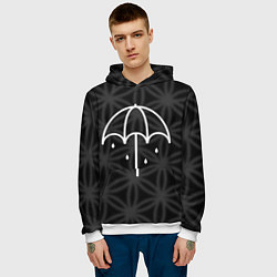 Толстовка-худи мужская BMTH Umbrella, цвет: 3D-белый — фото 2