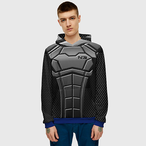 Мужская толстовка Soldier N7 / 3D-Синий – фото 3