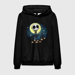 Толстовка-худи мужская The Nightmare Before Christmas, цвет: 3D-черный