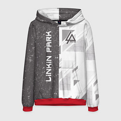 Толстовка-худи мужская Linkin Park: Grey Form, цвет: 3D-красный