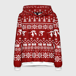 Толстовка-худи мужская Winter TES, цвет: 3D-белый