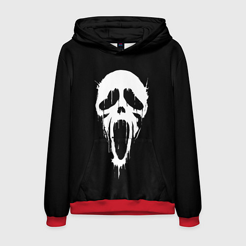 Мужская толстовка Крик / 3D-Красный – фото 1