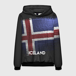 Толстовка-худи мужская Iceland Style, цвет: 3D-черный