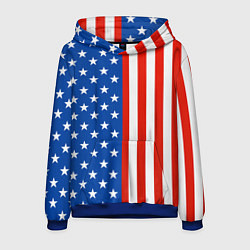 Толстовка-худи мужская American Patriot, цвет: 3D-синий