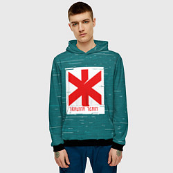 Толстовка-худи мужская Cyberpunk: Trauma Team, цвет: 3D-черный — фото 2