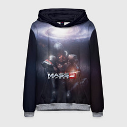 Толстовка-худи мужская Mass Effect 3, цвет: 3D-меланж