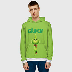 Толстовка-худи мужская The Grinch, цвет: 3D-белый — фото 2