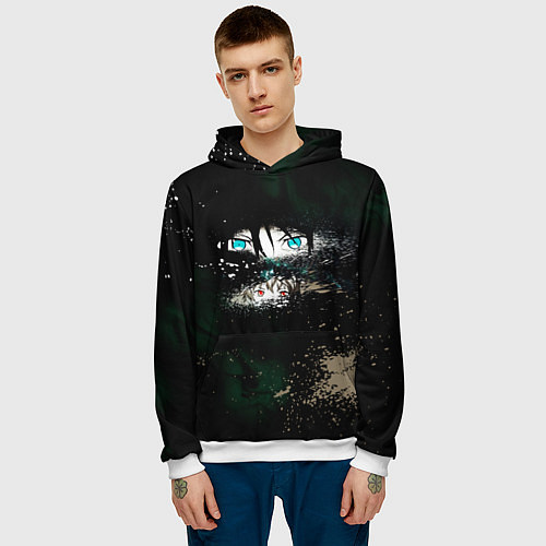 Мужская толстовка Бездомный Бог / 3D-Белый – фото 3