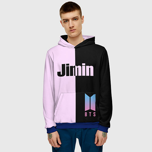 Мужская толстовка BTS Jimin / 3D-Синий – фото 3