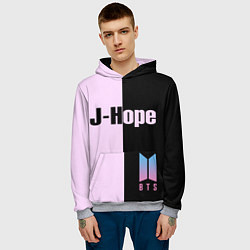 Толстовка-худи мужская BTS J-hope, цвет: 3D-меланж — фото 2