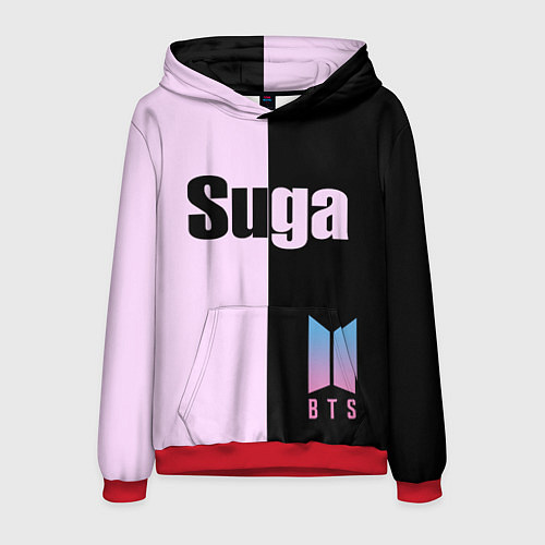 Мужская толстовка BTS Suga / 3D-Красный – фото 1