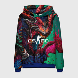 Толстовка-худи мужская CS GO hyper beast skin, цвет: 3D-синий