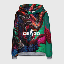 Толстовка-худи мужская CS GO hyper beast skin, цвет: 3D-меланж