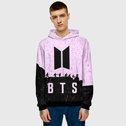 Толстовка-худи мужская BTS Boys, цвет: 3D-черный — фото 2