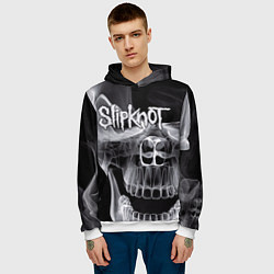 Толстовка-худи мужская Slipknot Death, цвет: 3D-белый — фото 2