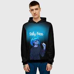 Толстовка-худи мужская Sally Face, цвет: 3D-черный — фото 2