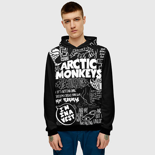 Мужская толстовка Arctic Monkeys: I'm in a Vest / 3D-Черный – фото 3