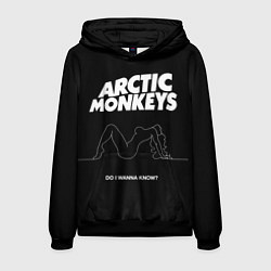 Толстовка-худи мужская Arctic Monkeys: Do i wanna know?, цвет: 3D-черный