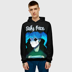 Толстовка-худи мужская Sally Face: Light Silhouette, цвет: 3D-черный — фото 2
