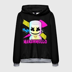 Толстовка-худи мужская Marshmello DJ, цвет: 3D-меланж