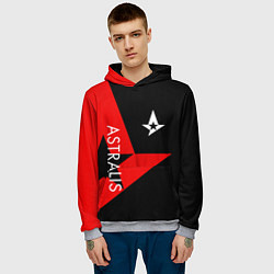 Толстовка-худи мужская Astralis: Cybergaming, цвет: 3D-меланж — фото 2
