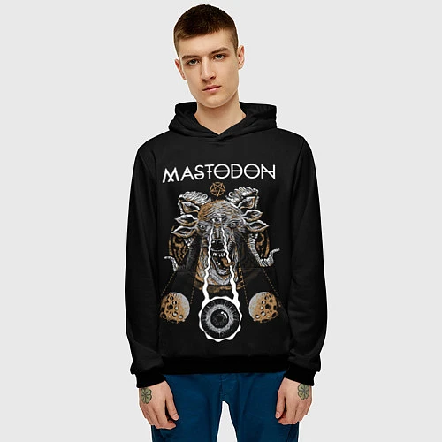 Мужская толстовка Mastodon / 3D-Черный – фото 3