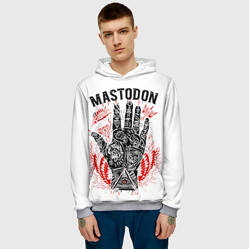 Мужская толстовка Mastodon: Magic Hand / 3D-Меланж – фото 3