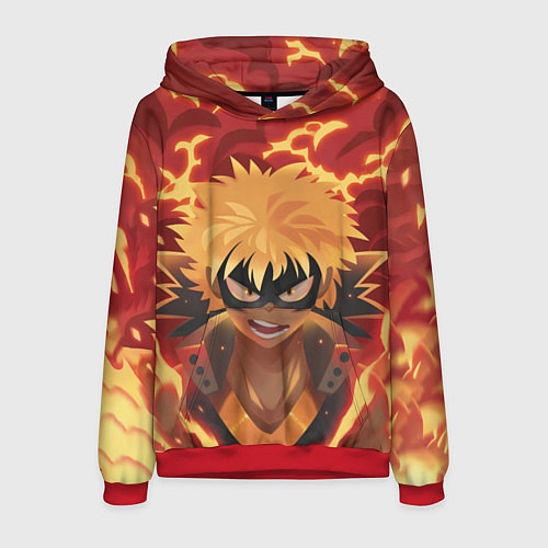 Мужская толстовка Boku no Hero Academia / 3D-Красный – фото 1