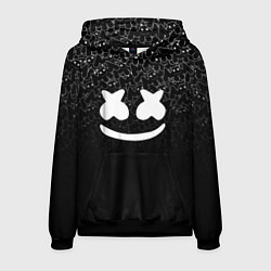 Толстовка-худи мужская Marshmello Black, цвет: 3D-черный