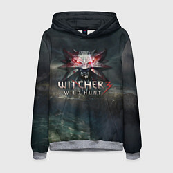 Толстовка-худи мужская The Witcher 3: Wild Hunt, цвет: 3D-меланж