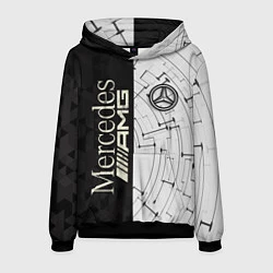 Толстовка-худи мужская Mercedes AMG: Techno Style, цвет: 3D-черный