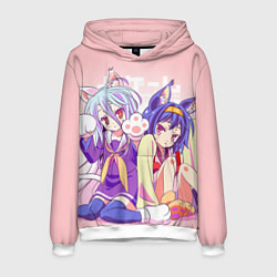 Толстовка-худи мужская No Game No Life, цвет: 3D-белый