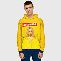 Толстовка-худи мужская Billie Eilish: MyBoi, цвет: 3D-синий — фото 2