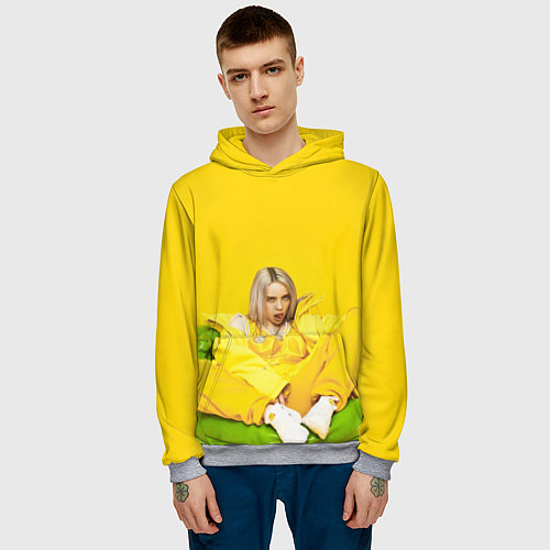 Мужская толстовка Billie Eilish: MyBoi / 3D-Меланж – фото 3