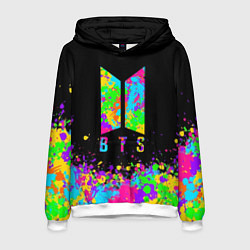 Толстовка-худи мужская BTS: Mood Paint, цвет: 3D-белый