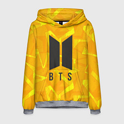 Толстовка-худи мужская BTS: Yellow Style, цвет: 3D-меланж